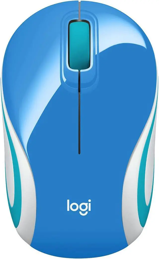 Alt view image 4 of 10 - Logitech Wireless Mini Mouse M187 Palace Blue 910005360