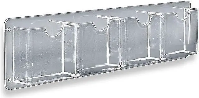 Main image of Azar Brochure Holders 5.5" x 18.75" Clear Acrylic 2/Pack (252064)