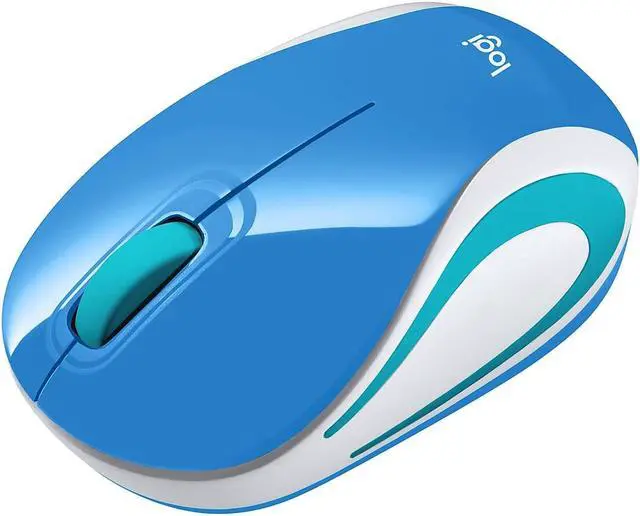 Alt view image 6 of 10 - Logitech Wireless Mini Mouse M187 Palace Blue 910005360