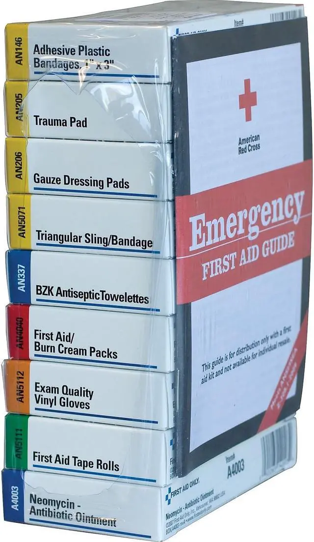 Alt view image 2 of 10 - First Aid Only ANSI Compliant 10 Person First Aid Kit Refill 63-Pieces 740010