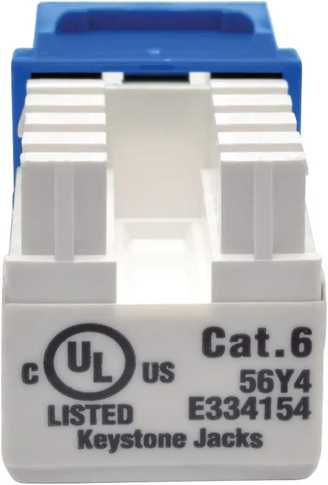 Alt view image 14 of 15 - TRIPP LITE N238-001-BL BLUE CAT6/CAT5E RJ45 110 PUNCH DOWN KEYSTONE JACK