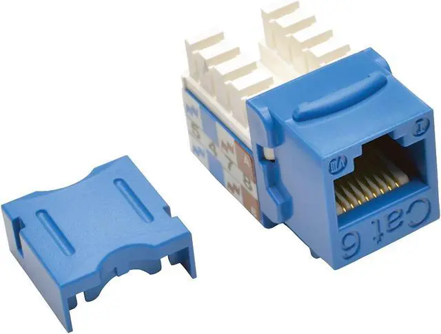 Alt view image 13 of 15 - TRIPP LITE N238-001-BL BLUE CAT6/CAT5E RJ45 110 PUNCH DOWN KEYSTONE JACK