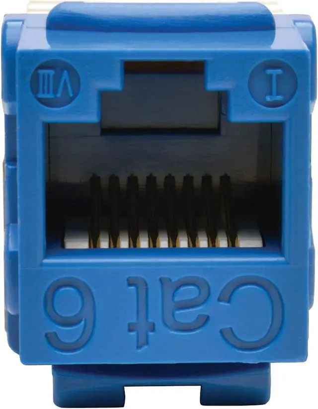 Alt view image 15 of 15 - TRIPP LITE N238-001-BL BLUE CAT6/CAT5E RJ45 110 PUNCH DOWN KEYSTONE JACK