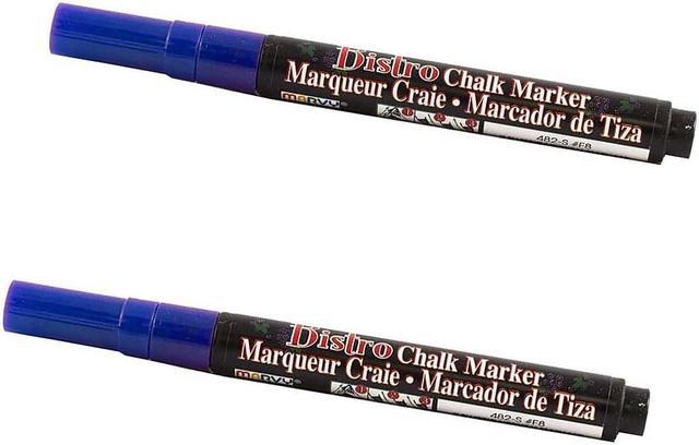 JAM Paper Fine Point Erasable Chalk Markers Blue 2/Pack (526482BUa