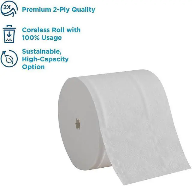 Alt view image 11 of 13 - Georgia Pacific 19371CT Angel Soft ps Compact Coreless Premium Bathroom Tissue
