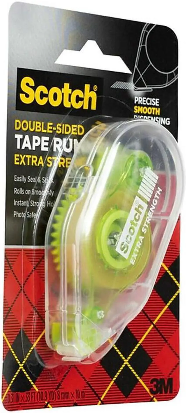 Alt view image 12 of 13 - Scotch Extra Strength Adhesive Roller 3/8" x 396" 6055ES