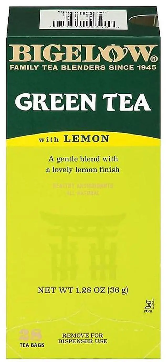 Alt view image 8 of 8 - Green Tea with Lemon, Lemon, 0.34 lbs, 28/Box 10346