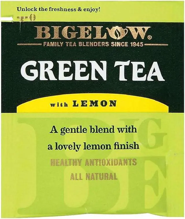Alt view image 5 of 8 - Green Tea with Lemon, Lemon, 0.34 lbs, 28/Box 10346