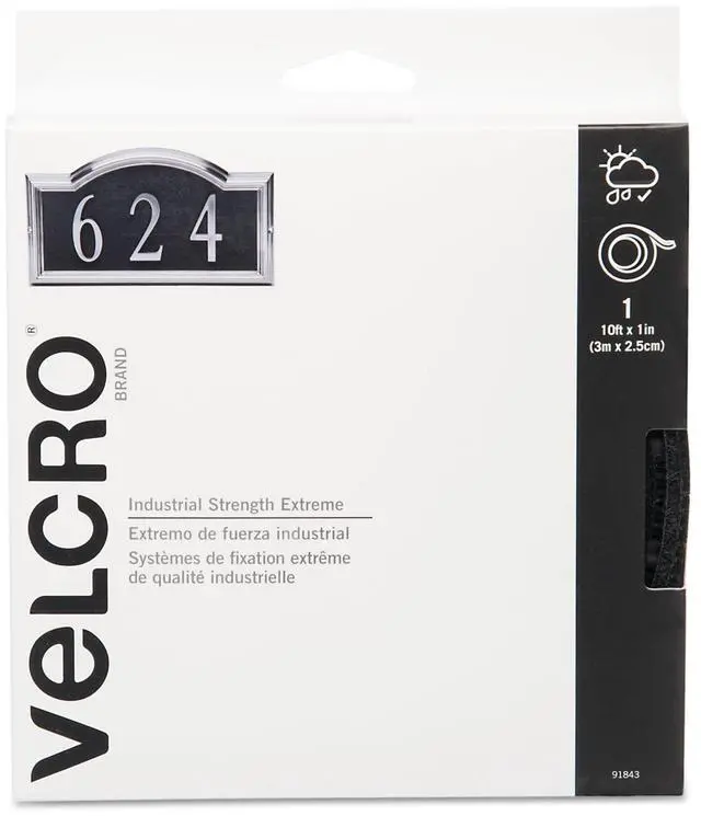 Main image of Velcro Extreme Fasteners 1" x 10 ft Black 1 roll 91843