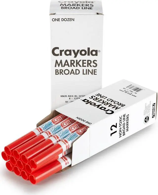 Alt view image 2 of 3 - Crayola Washable Broad Line Bulk Markers 12 58-7800-038