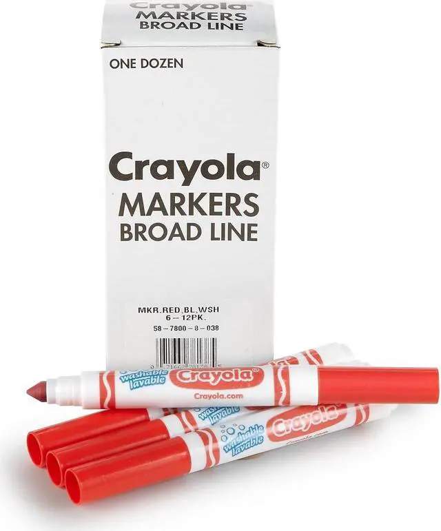 Main image of Crayola Washable Broad Line Bulk Markers 12 58-7800-038