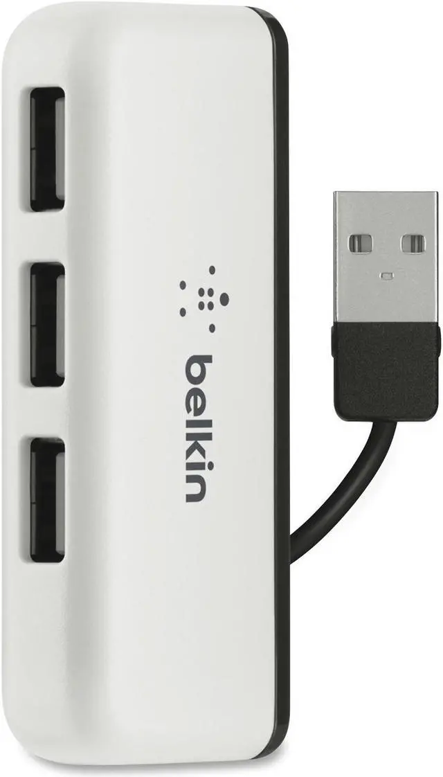 Alt view image 13 of 14 - Belkin 4-port Travel Hub