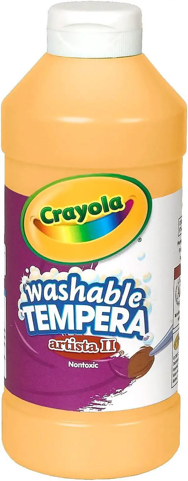 Alt view image 4 of 5 - Crayola Llc Formerly Binney & Smith BIN543115033 Artista Ii Tempera Peach 16Oz