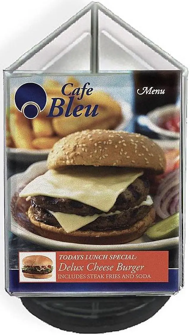 Alt view image 6 of 6 - Azar Displays 3-Sided Sign Holder 6 x 4-inch 193726