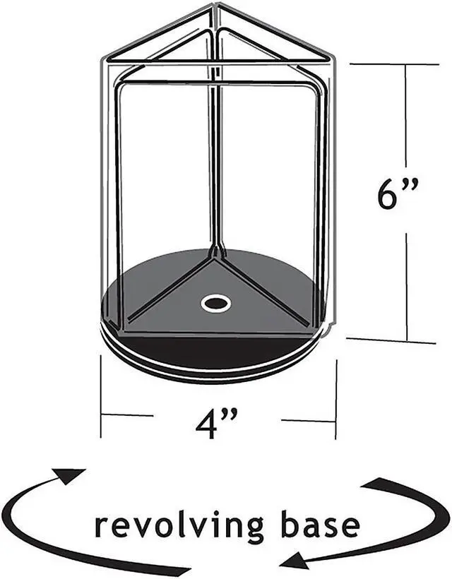 Alt view image 2 of 6 - Azar Displays 3-Sided Sign Holder 6 x 4-inch 193726