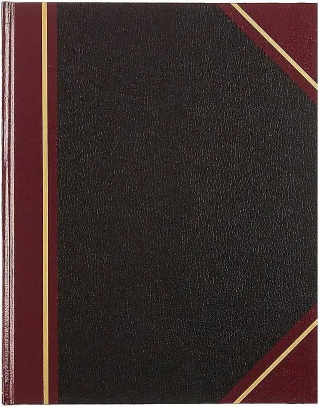 Alt view image 12 of 14 - Texthide Record Book, Black/burgundy, 300 Green Pages, 10 3/8 X 8 3/8