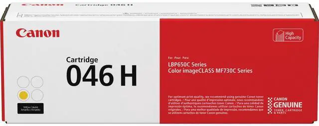 Alt view image 3 of 10 - Canon 046 H High Yield Toner Cartridge - Yellow