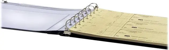 Alt view image 6 of 6 - Cardinal Check Binder Seven-Ring D-Ring Reference 1" Cap Other Black 35000