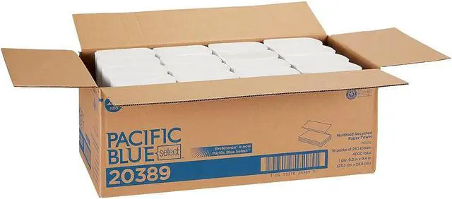Alt view image 11 of 15 - Georgia Pacific 20389 Paper Towel, Multi-Fold Hand Towel, 9 1/4 x 9 1/2, White, 250/Pack, 16/Carton
