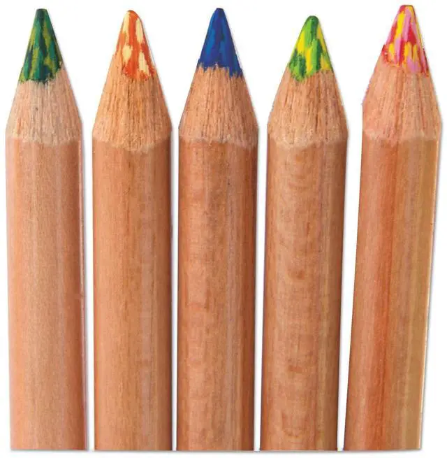 Alt view image 12 of 14 - Koh-I-Noor Tri-Tone Multicolored Pencils 12/ST Multi FA33TIN12BC