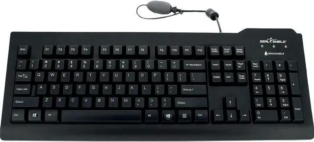 Alt view image 7 of 11 - SEAL SHIELD SSKSV207 MEDICAL GRADE KEYBOARD W/ QUICK CONNECT - DISHWASHER SAFE - QWERTY ANSI USA (BLA