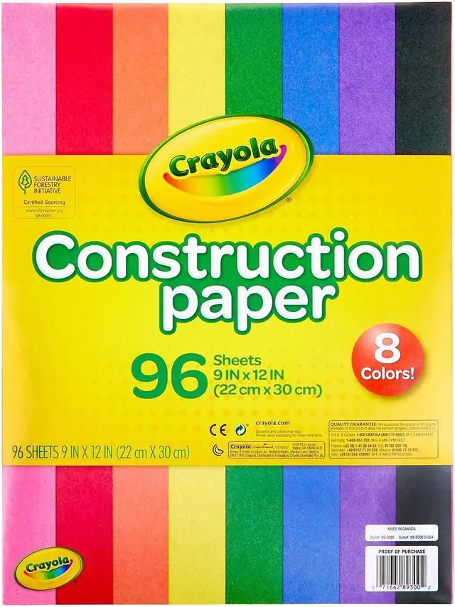 Alt view image 12 of 19 - Crayola Construction Paper Pad 9"X12"-96 Sheets