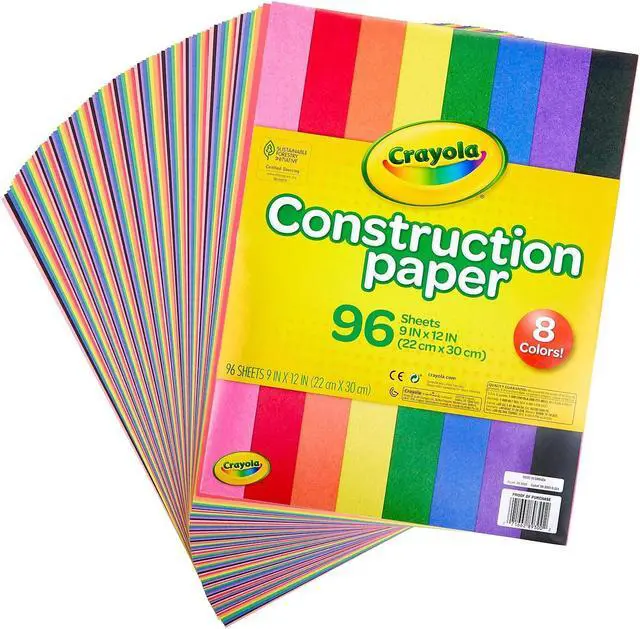 Alt view image 13 of 19 - Crayola Construction Paper Pad 9"X12"-96 Sheets
