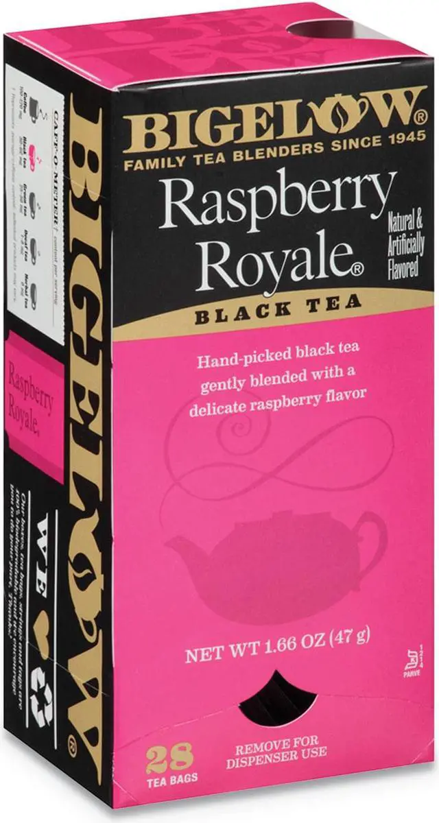 Main image of Raspberry Black Tea, Raspberry, 0.34 lbs, 28/Box 003401