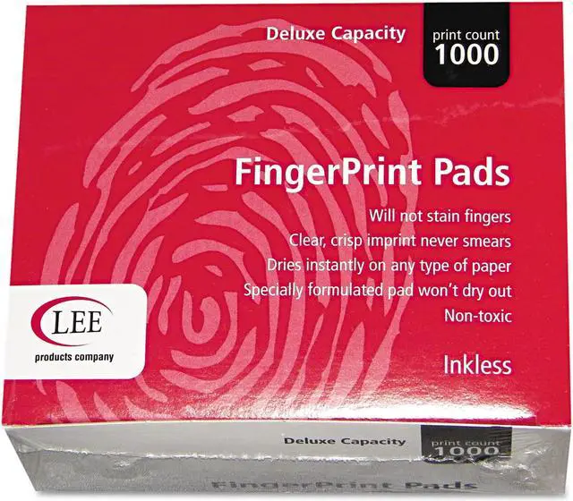Main image of Inkless Fingerprint Pad 2.25" x 175" Black 12/Pack 03127