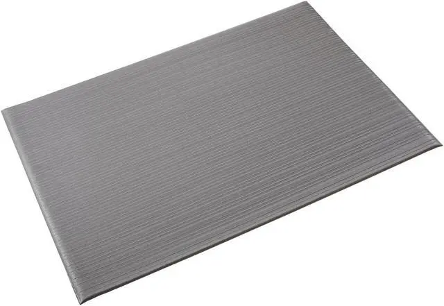 Alt view image 4 of 8 - Crown Ribbed Anti-Fatigue Mat Vinyl 36 x 60 Gray FL3660GY