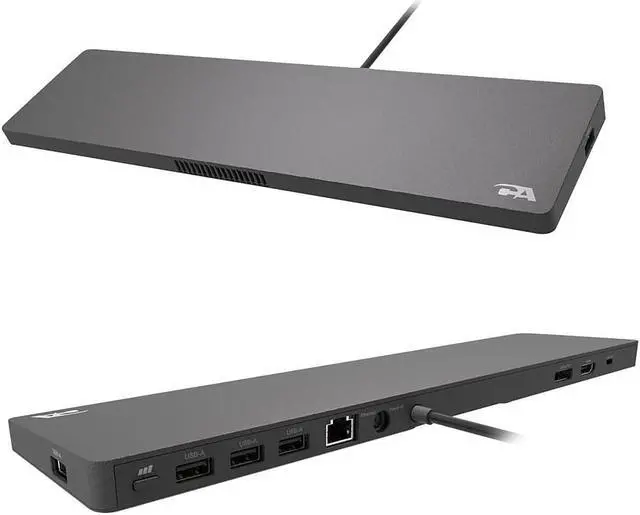 Alt view image 8 of 20 - Cyber Acoustics USB-C 4K Universal Essential Docking Station DS-2000