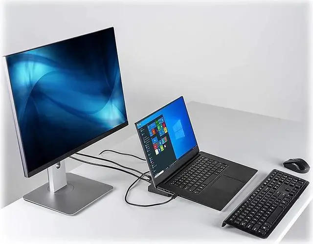 Alt view image 13 of 20 - Cyber Acoustics USB-C 4K Universal Essential Docking Station DS-2000