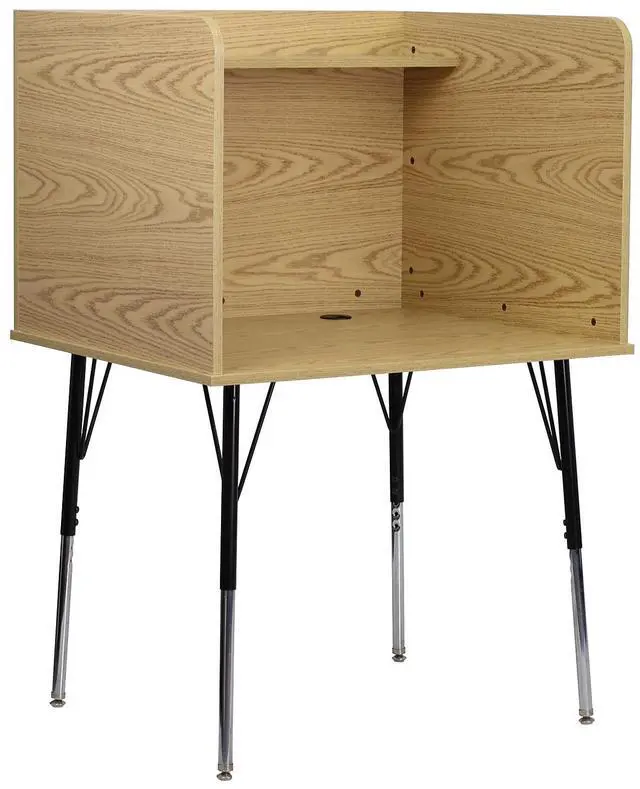Alt view image 8 of 17 - Lorell Computer Desk Laminate 23-3/5"x35-2/5"x35-1/5" MPL 14337