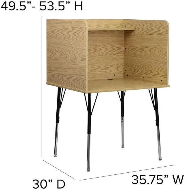 Alt view image 15 of 17 - Lorell Computer Desk Laminate 23-3/5"x35-2/5"x35-1/5" MPL 14337