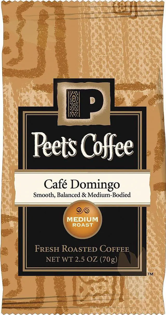 Alt view image 4 of 4 - Peet's Coffee & Tea Coffee Portion Packs Café Domingo Blend 2.5 oz Frack Pack 18/Box 504918