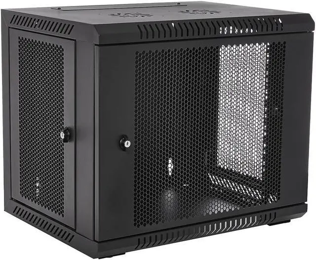 Alt view image 5 of 9 - V7 9U Rack Wall Mount Vented Enclosure