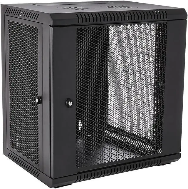 Alt view image 3 of 9 - V7 12U Rack Wall Mount Vented Enclosure RMWC12UV4501N