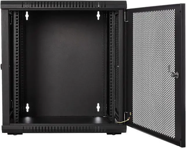 Alt view image 4 of 9 - V7 12U Rack Wall Mount Vented Enclosure RMWC12UV4501N