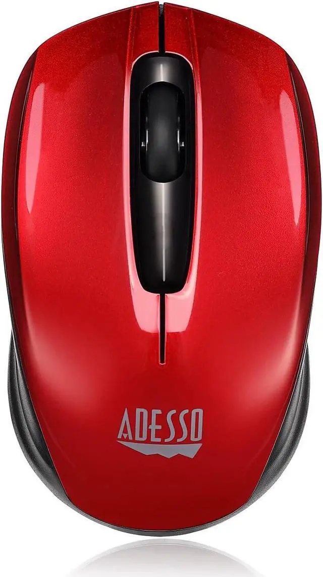 Alt view image 6 of 12 - Adesso  iMouse S50R - 2.4GHz Wireless Mini Mouse - Optical - Wireless - Radio Frequency - Red - USB - 1200 dpi - Computer, Notebook - Scroll Wheel - 3 Button(s) - Symmetrical