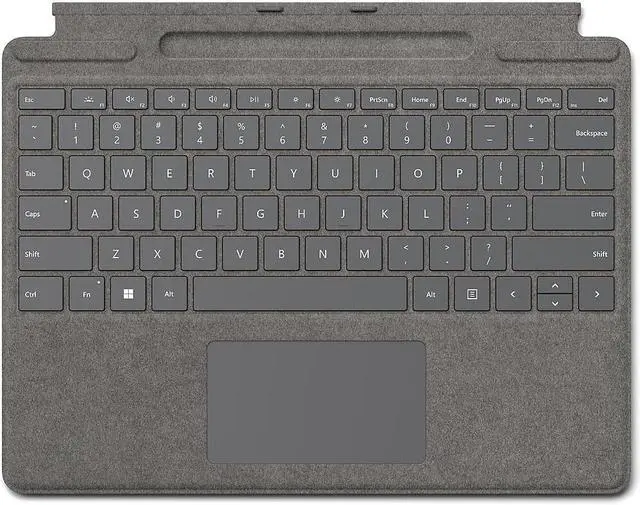 Alt view image 9 of 11 - Microsoft 8XA-00061 Surface Pro Signature Keyboard Platinum
