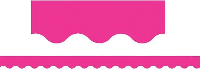 Alt view image 2 of 3 - Teacher Created Resources Hot Pink Scalloped Border Trim 35 Feet Per Pack 6 Packs (TCR5582-6)