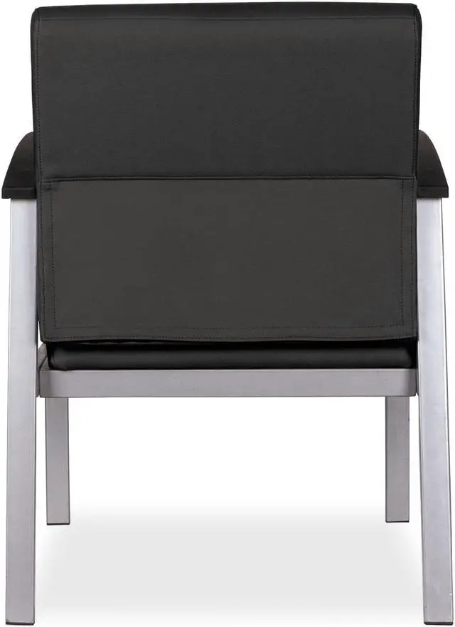 Alt view image 3 of 20 - Alera metaLounge Series Mid-Back Guest Chair, 21.85" x 23.62" x 17.71", Black