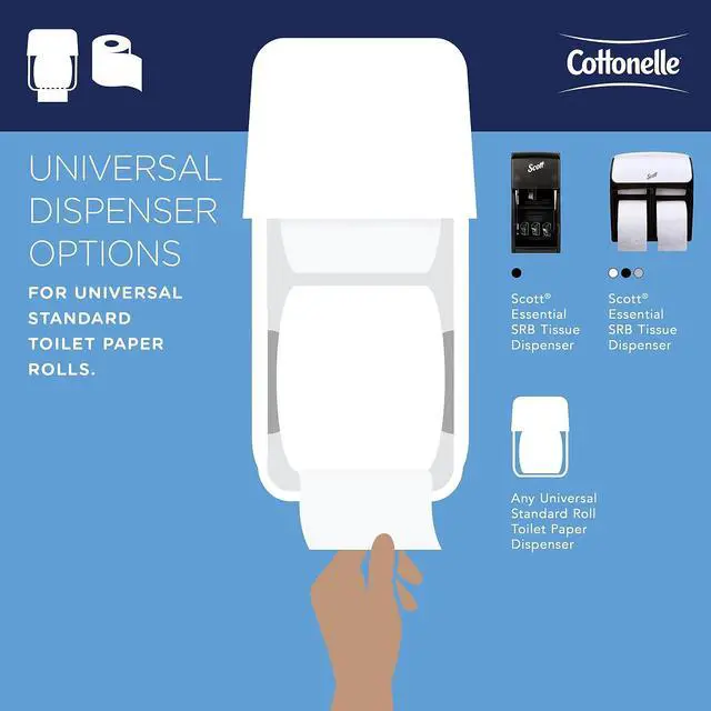 Alt view image 11 of 11 - Cottonelle Two-Ply Bathroom Tissue 451 Sheets/Roll 20 Rolls/Carton 13135