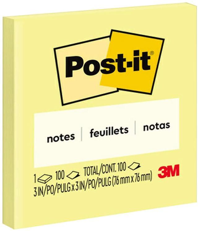 Main image of Post-it Notes 3  x 3  Canary Yellow 1 Pad 394221