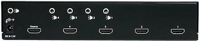 Alt view image 6 of 6 - StarTech ST124 High Speed HDMI Video Splitter with Audio 4 Ports ST124HDMI2