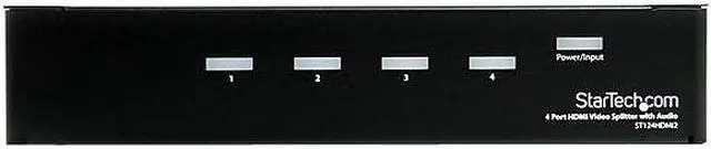 Alt view image 5 of 6 - StarTech ST124 High Speed HDMI Video Splitter with Audio 4 Ports ST124HDMI2