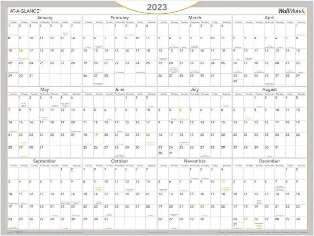 2023 AT-A-GLANCE WallMates 24