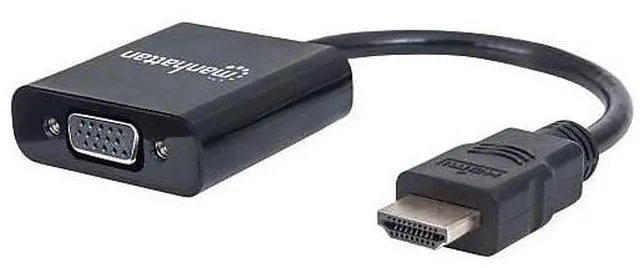 Alt view image 9 of 10 - Manhattan Hdmi Male To Vga Female Converter With Optional Usb Micro-B Power Port - Retail Blister