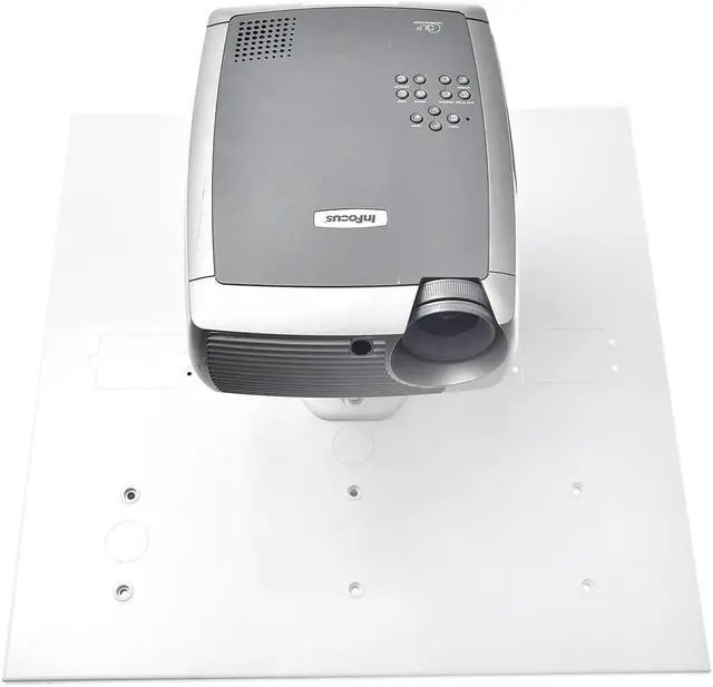 Alt view image 19 of 20 - Amer Mounts AMRDCP100KIT Universal Drop Ceiling Projector Mount - Supports up to 30lb load, 360 degree rotation, 180 degree tilt