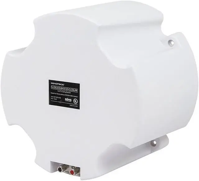 Alt view image 8 of 9 - Monoprice In-Ceiling Back Enclosure (Pair) for PID 4104  8" In-Ceiling Speaker 111942